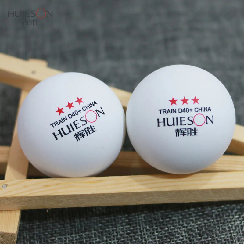 Huieson 50 100 200Pcs 3 Star New Material Table Tennis Balls 40+ ABS Plastic Ping Pong Balls Table Tennis Accessories