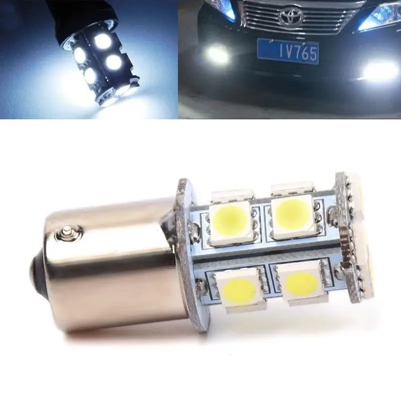 1156 1157 BA15S 13 Led 5050 Auto Rear Reverse Bulbs DC 12V Car Led Turn Parking Signal Lights Brake Tail Lamps #QH037