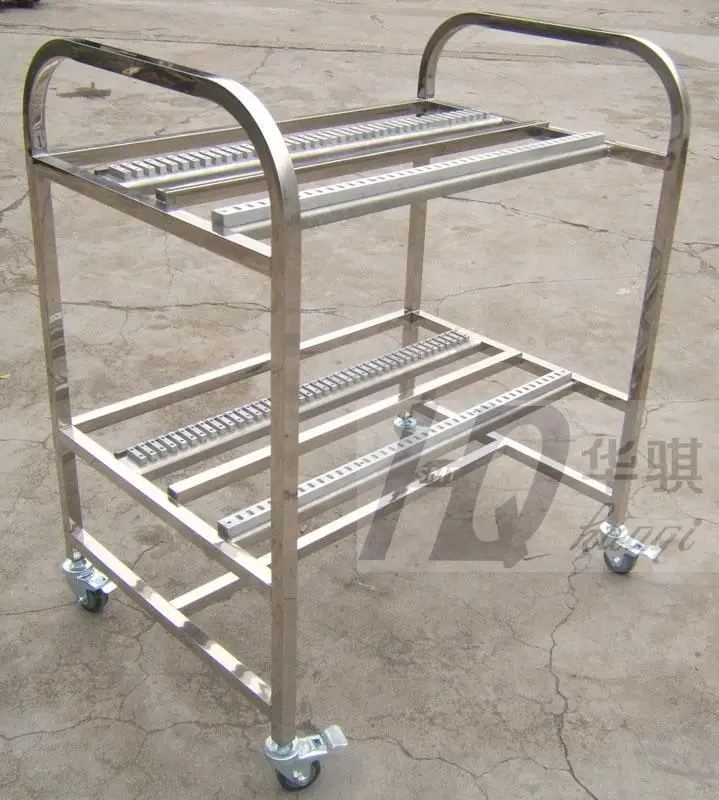 Feeder Trolley for Msr Panasonic Chip Mounter Feeder Racks Storage Cart 40*2PCS 2 Layers SMT spare parts