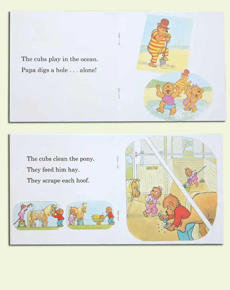 Juego de 12 libros para niños de 0 a 6 años, libro de fotos en inglés, My First The Berenstain Bears