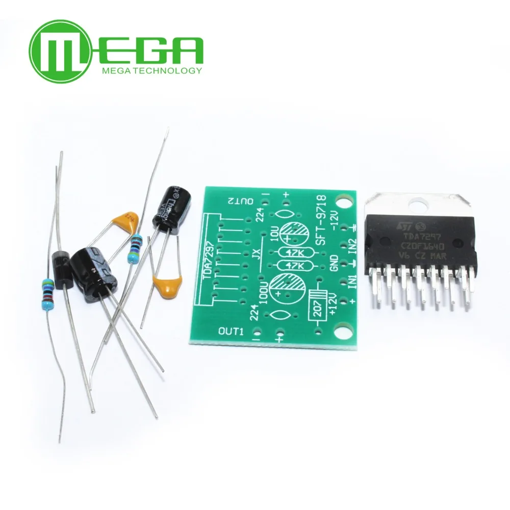 10set TDA7297 amplifier board spare parts dc 12v grade 2.0 dual audio encoding 15w DIY Kit for school education