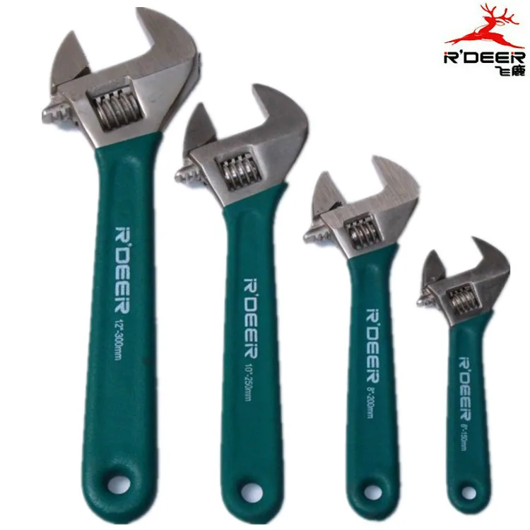 

Разводной ключ R'DEER TOOL 6, 8, 10, 12 дюймов из ферроникелевого сплава и высокоуглеродистой стали со шкалой