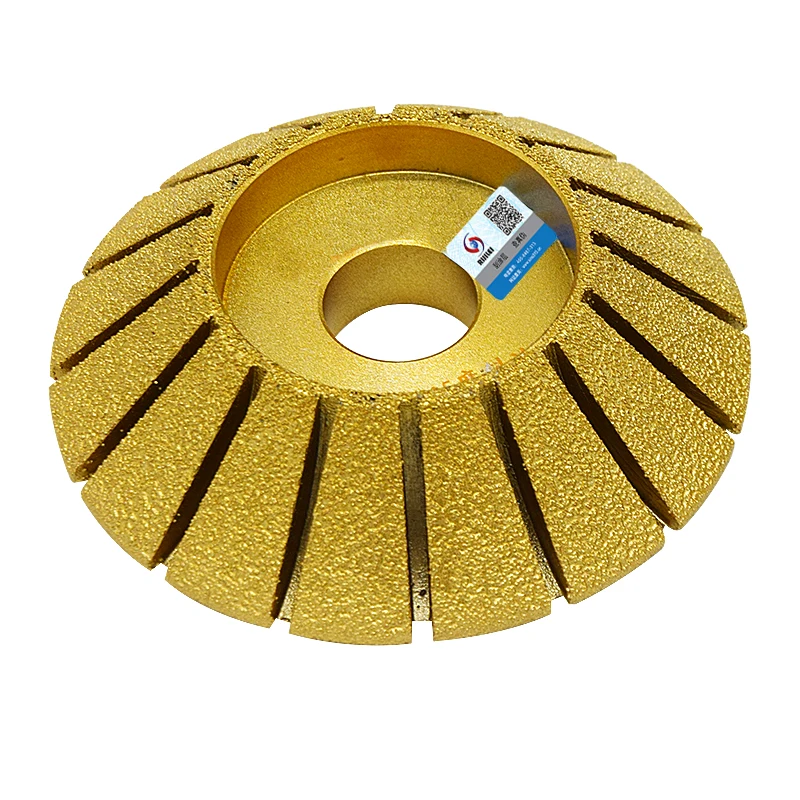 RIJILEI Marble Abrasive Disc 45 Degree Single Bevel Brazed Diamond Grinding Head Diamond Profile Wheel Electrical MX41