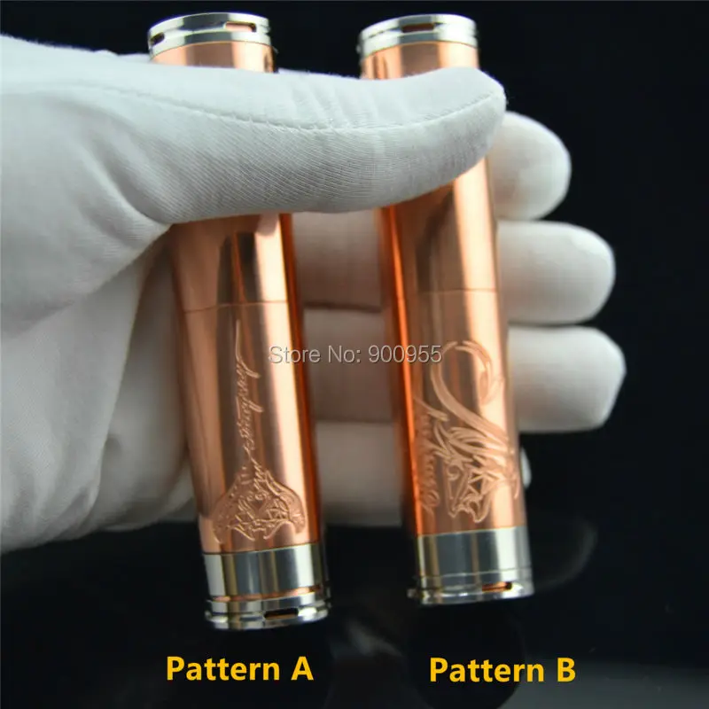 Red Copper Stingray Mechinal MOD Electronic Cigarette 18650 Battery Body For RBA RDA RDTA Sub Ohm Tank Vape Atomizer Vapor Pen