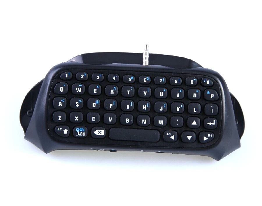 새로운 최고 품질 블루투스 호환 미니 무선 핸들 키보드 PS4 컨트롤러 블랙 핸들 없음, 1PCS