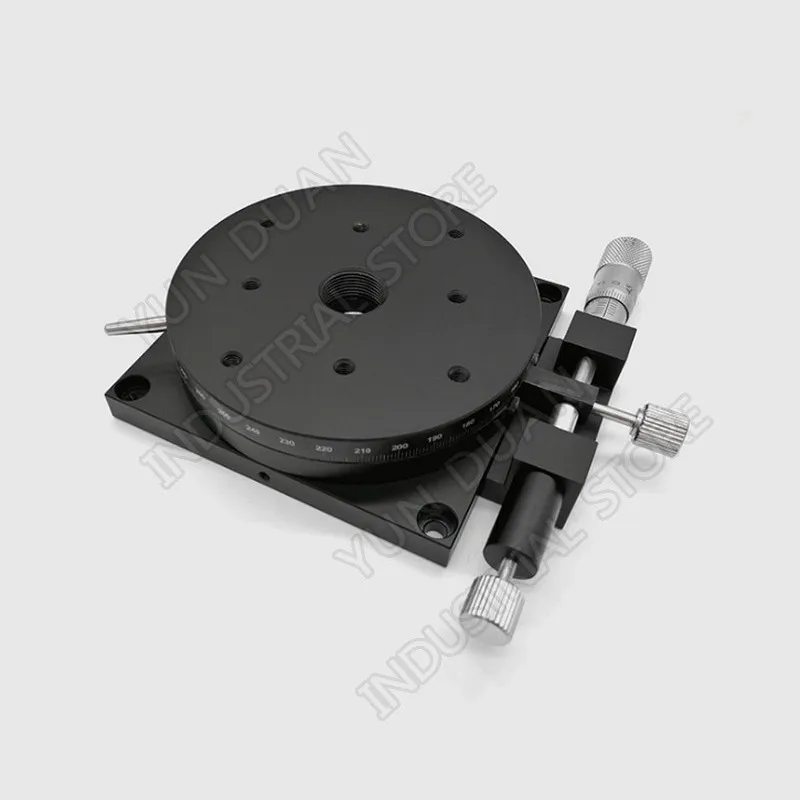 

R Axis 90MM 3.6" Manual 360 degree Heavy Load Rotary sliding table Micrometer Precision Adjust Angle Platform Optical RSP90-L