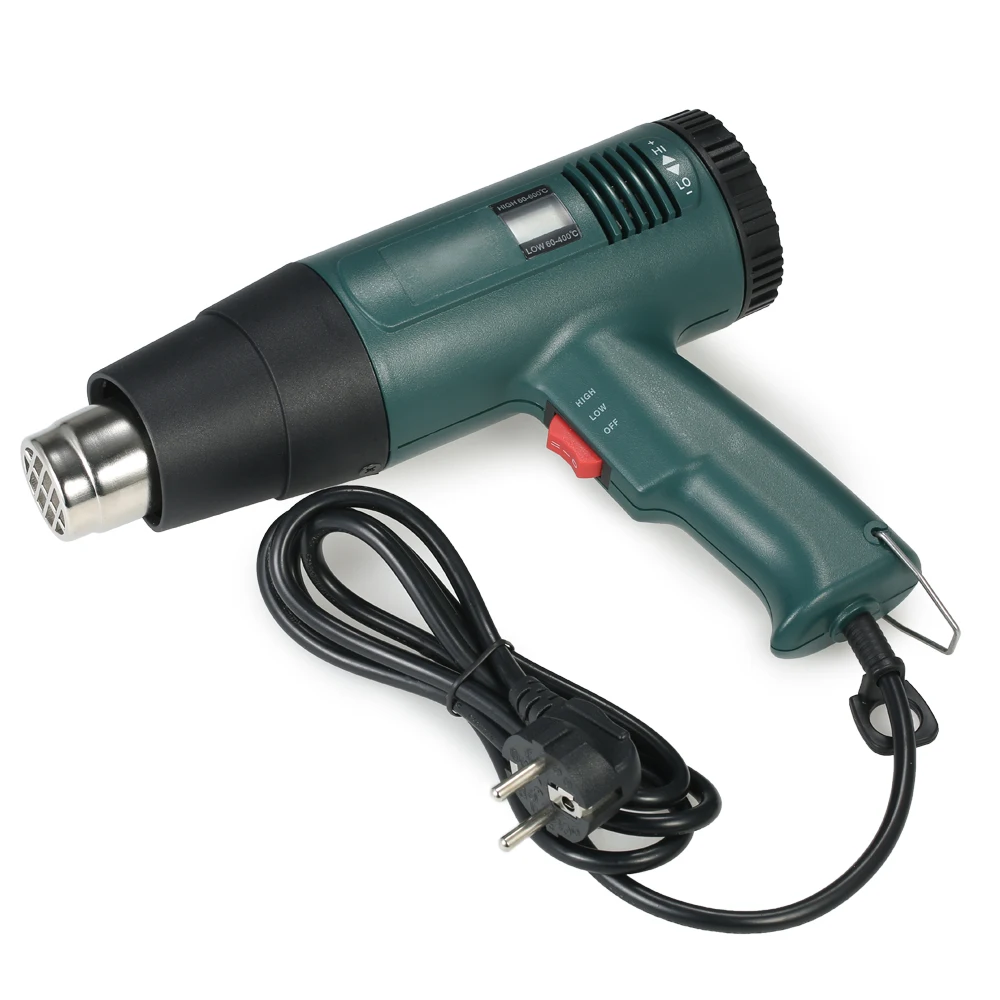 

1800W AC220V New High Quality Digital Hot Air Gun Temperature-controlled Portable Heat Gun Soldering Hairdryer Gun Power Tools