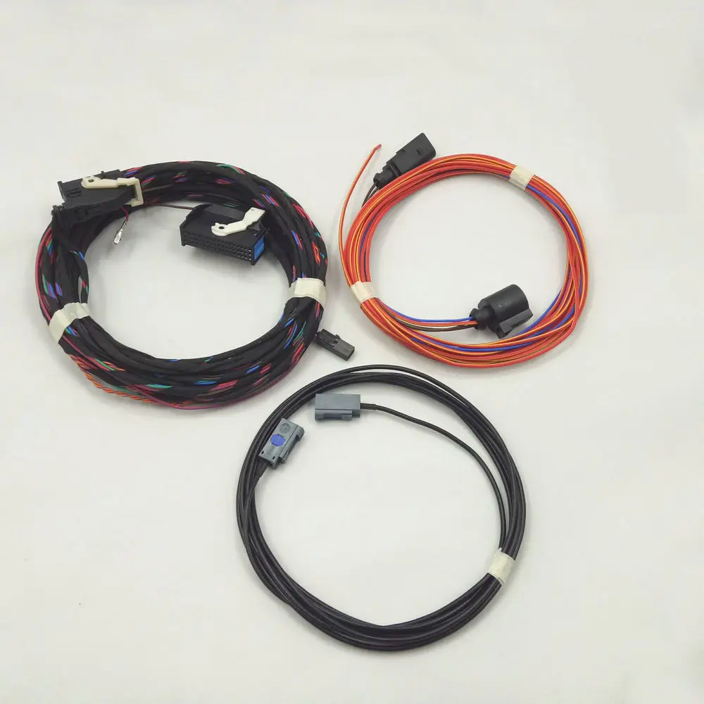 Original For  Emblem Flip Rear View Reversing Camera  Connect wiring harness Apply to Golf 6 MK6 Passat B7 CC 35D 827 469