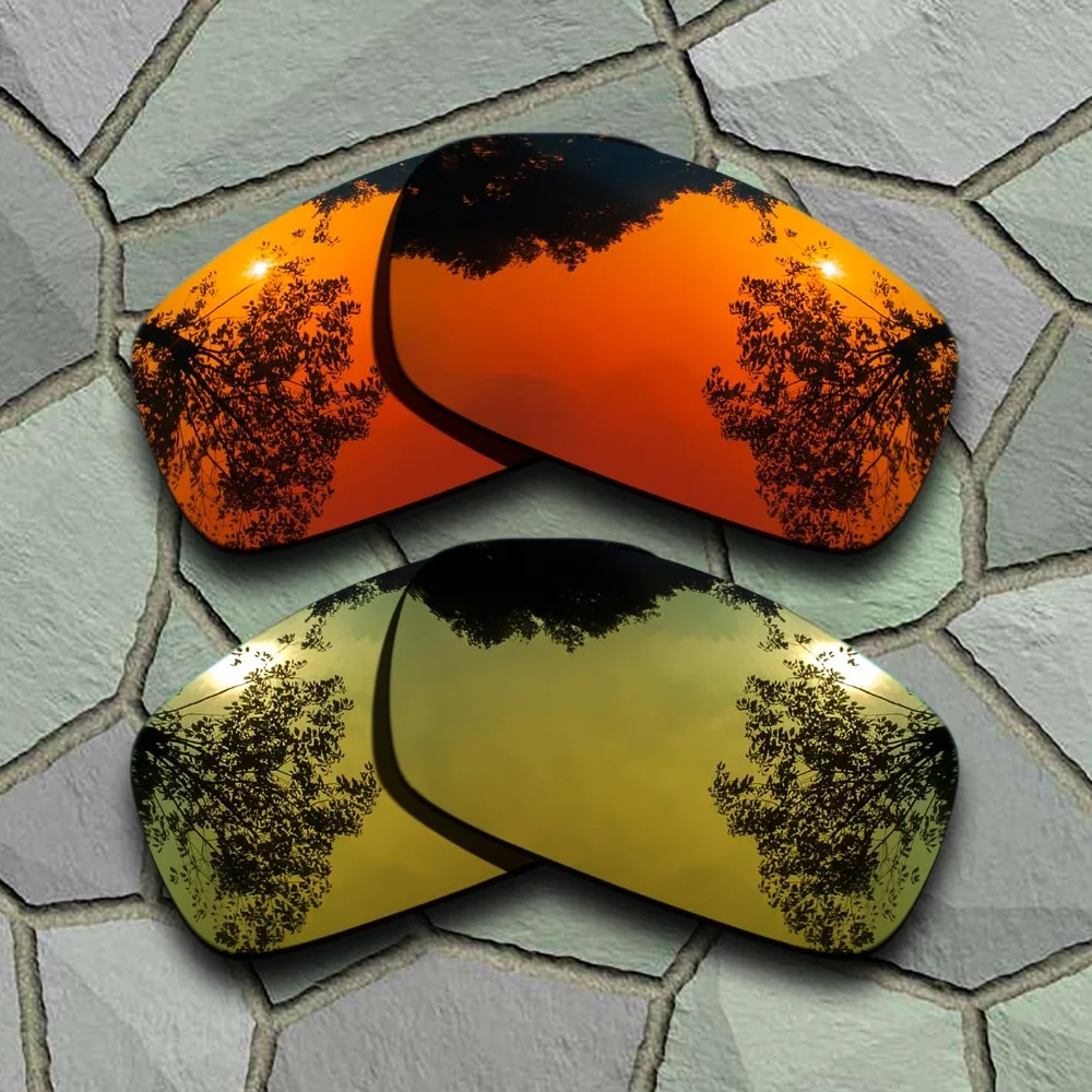 

Red Orange&Yellow Golden Sunglasses Polarized Replacement Lenses for Oakley X Squared