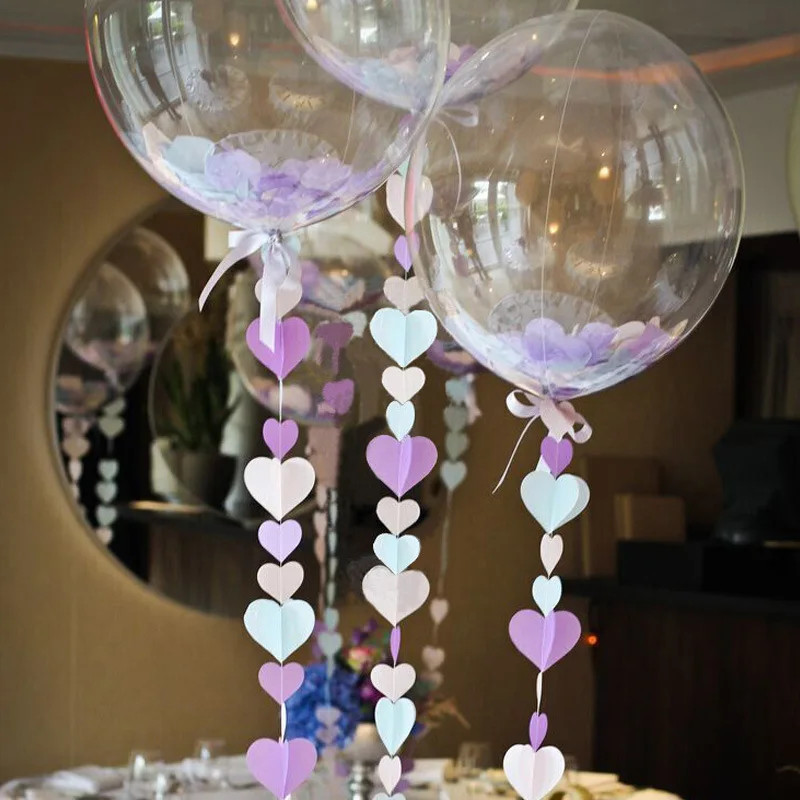 DIY Wedding Birthday Party Decoration Balloons Bobo Feather Transparent Clear Balloon Helium Inflatable Air PVC Balls