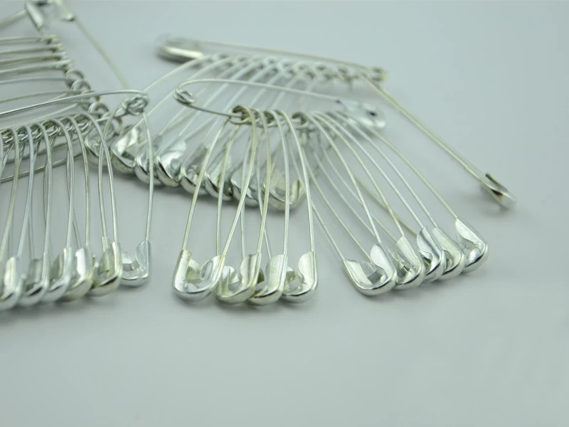 100pcs 36mm Plated Silver/gold Safety Pins Pins Needles Hijab Pin For Hair/wedding/head/bridal Diy Accessories Large Findings