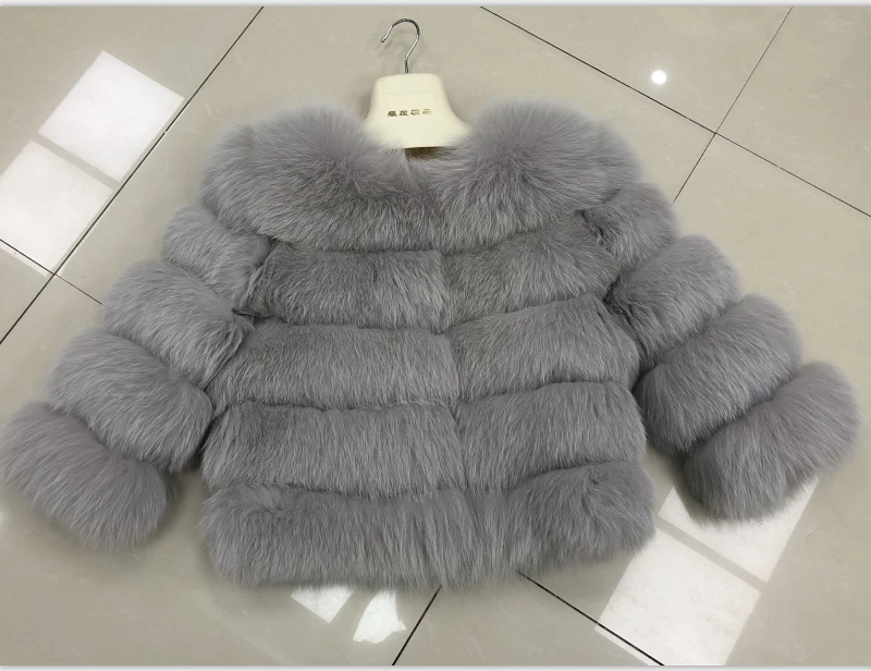 2018 bán hot bất tự nhiên fox fur coat thời trang bất fox lông thú áo khoác ngắn mùa đông con cáo lông thú áo khoác ngoài rea tự nhiên fox áo khoác lông thú