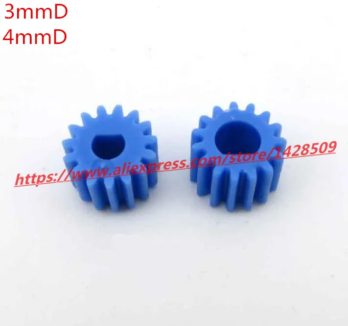 5pcs/pack 15 tooth 0.5 module 3/4mm Shaft Gear DIY Micro DC Motor Gears