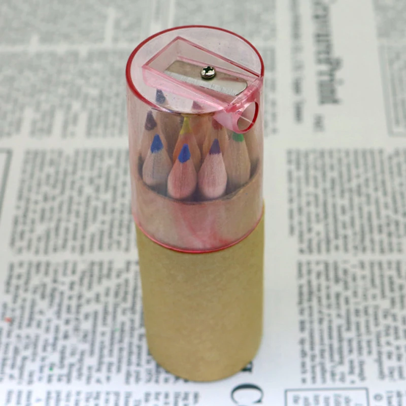 1 Pc Kraft Paper Cartridges Multicolor Pencil 12 Colors Loading Sharpener Cover Drawing Color Of Lead Color Pencil image 6