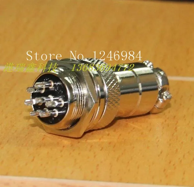 [SA]Aviation plug connector socket M16 round seven core aviation plug connector plug hole 125V4A--50pcs/lot