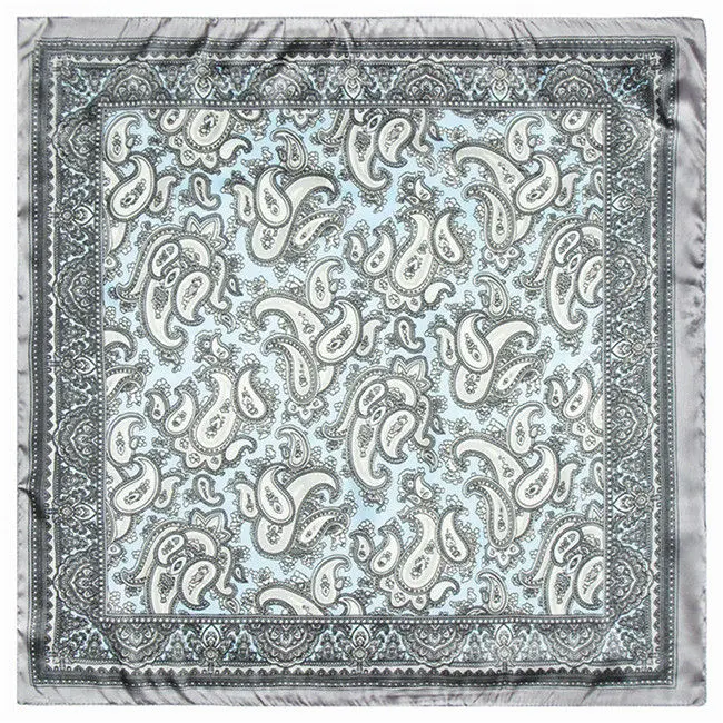 60*60cm Shawls Scarves For Women European Brand Fashion Bohemian Style Retro Paisley Scarf Small Square Echarpe