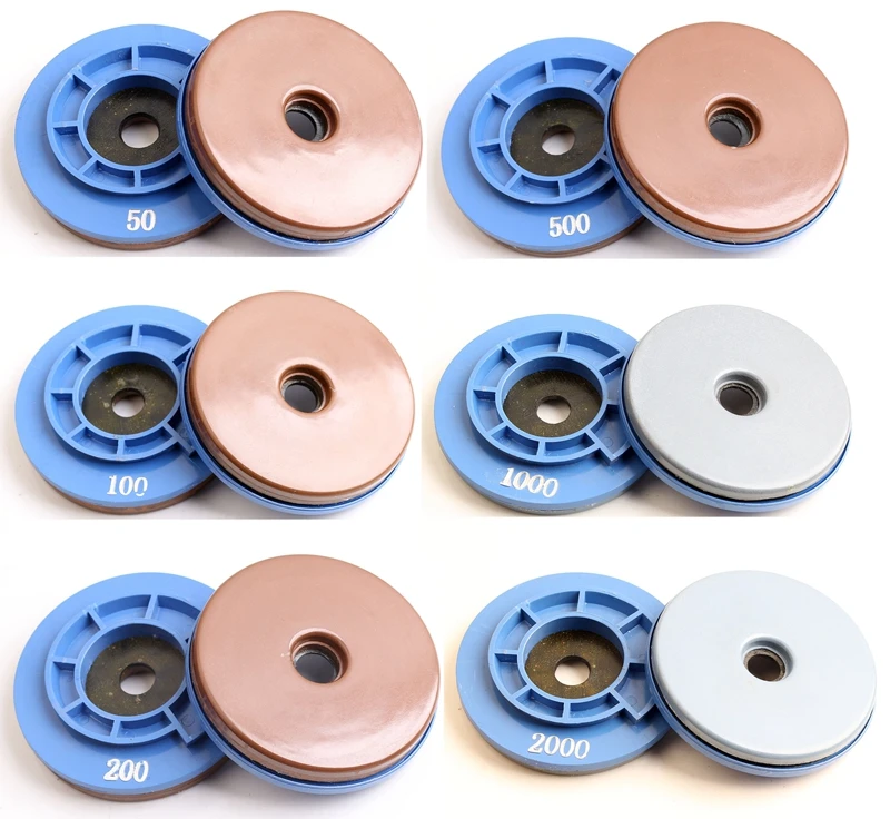 Tamanhos d125mm (5 polegadas) almofadas de polimento para granito e mármore