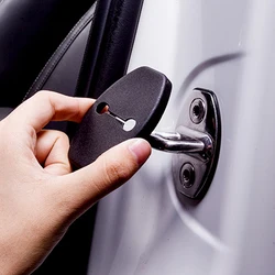 Car Door Lock Cover For Volkswagen Tiguan Polo Passat B5 B6 B7 Skoda Octavia A7 Fabia Superb Golf 6 Golf 7 MK5 MK6 4pcs