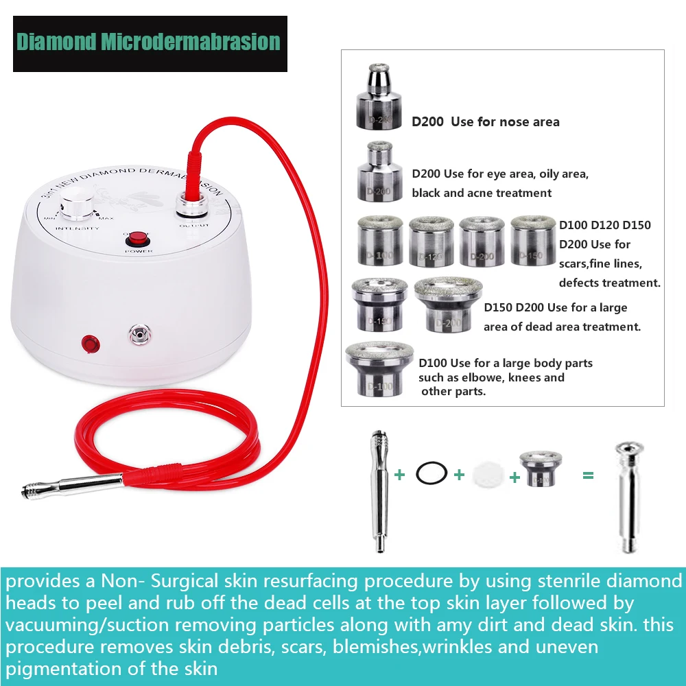 Diamond Microdermabrasion Machine Water Spray Skin Exfoliation Removal Facial Skin Peeling Dermabrasion Device For Spa Salon