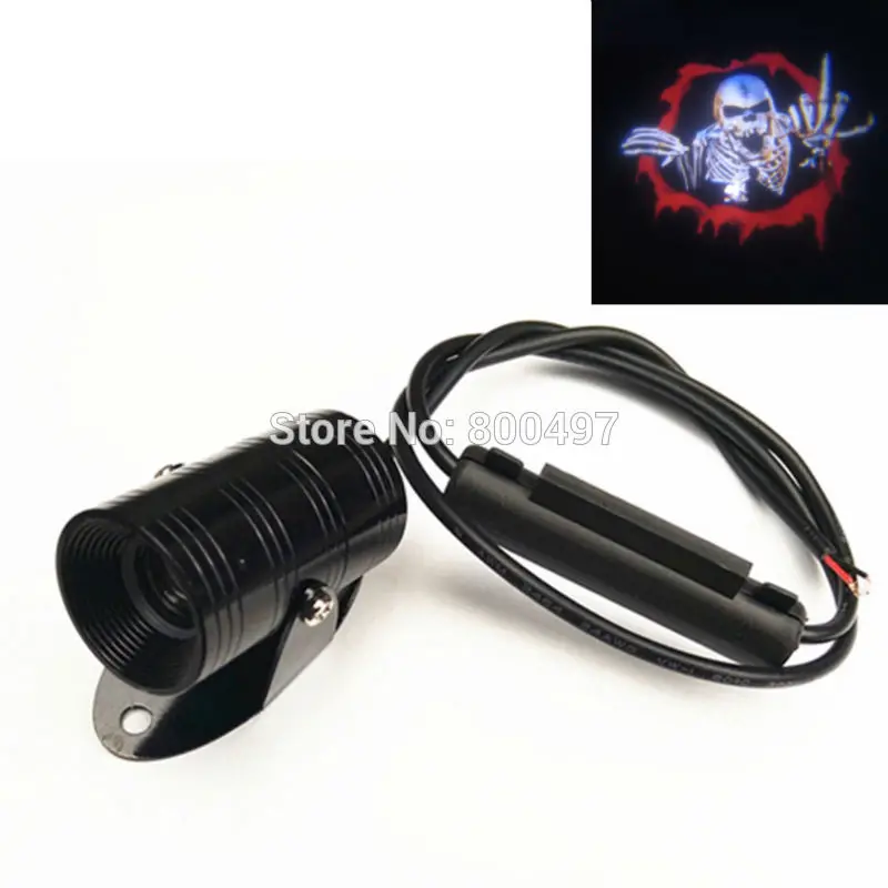 Angry Skull LED Laser Logo Light Ghost Shadow Projector Logo Lights for All the Motorcycle Models