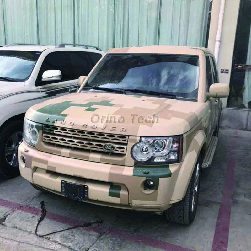 

Digital Printing Camo Vinyl Film Car Wrap With air bubble Free ORINO Pixel Desert Camouflage Graphics Car Sticker Film Decal