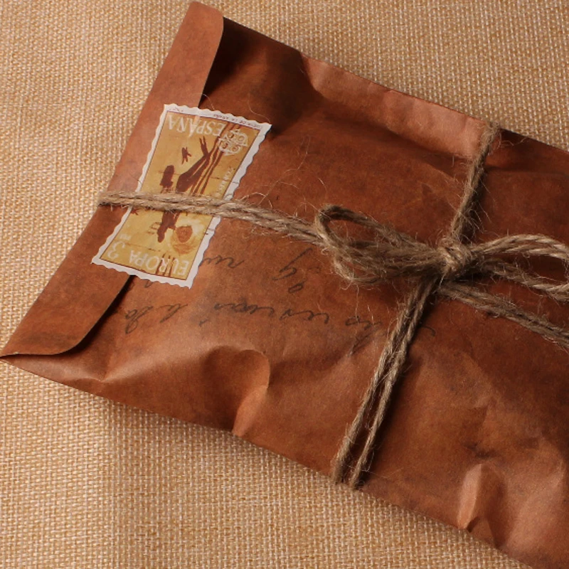 Wysokiej jakości 10 sztuk/partia 16*11cm Vintage farby z papieru Kraft koperty do przechowywania papieru do scrapbookingu na prezent na kartę festiwalową