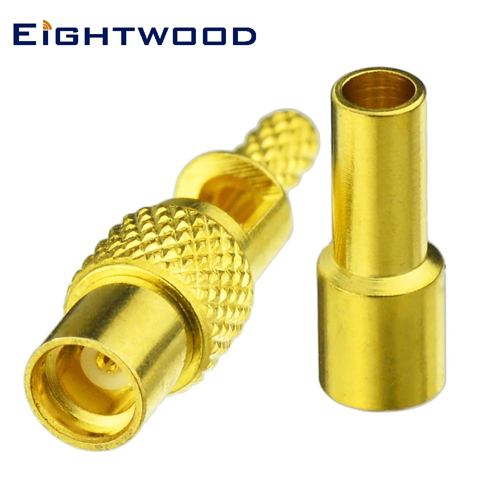 

Eightwood 5PCS MMCX Jack Female Straight RF Coaxial Connector Crimp 1.13 MM Coax Cable for WLAN GPS PC/LAN Automotive Adapter