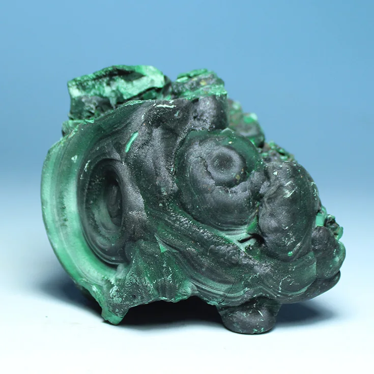 

Natural dark green of malachite green malachite stone specimens / Boutique ore mine mark rough stone stone