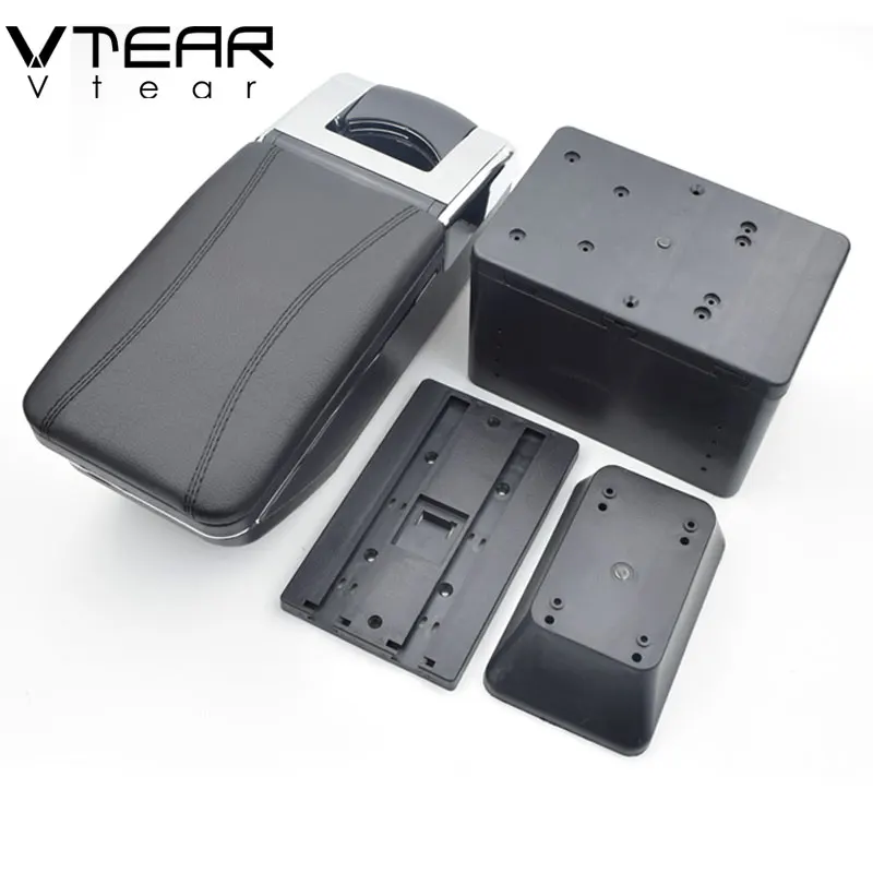 Vtear For dacia lodgy armrest car central storage box products interior Arm rest car-styling accessories parts 2013-2018