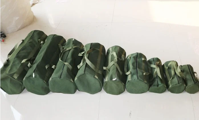 Multifunction Canvas Hand Tool Storage Bag Round Design Army Green Zipper Bags Pouch Screwdrivers Pliers Bag Power Tool Parts