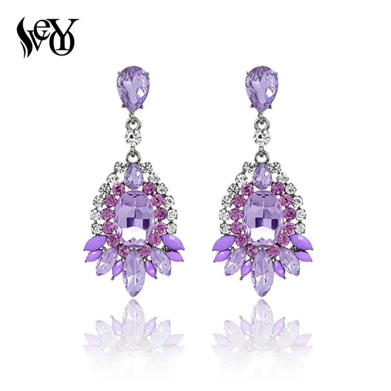 VEYO Crystal Drop Earrings For Women Trendy Luxury Earrings Hot Sale High Quality pendientes Brincos