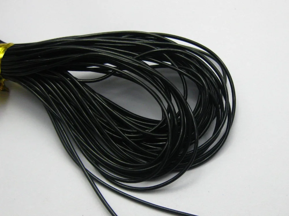 400 Meter 200m 100 m 50m 25m 10m Black 1mm Solid Rubber Plastic Jewelry Cord String for Pendants