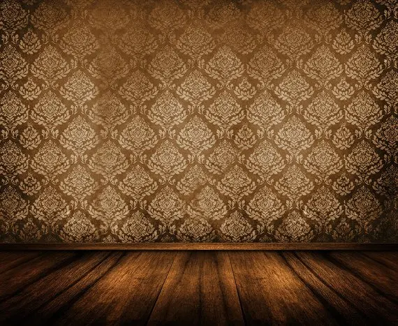 

vintage damask wood photo backdrop High quality Computer print wall background