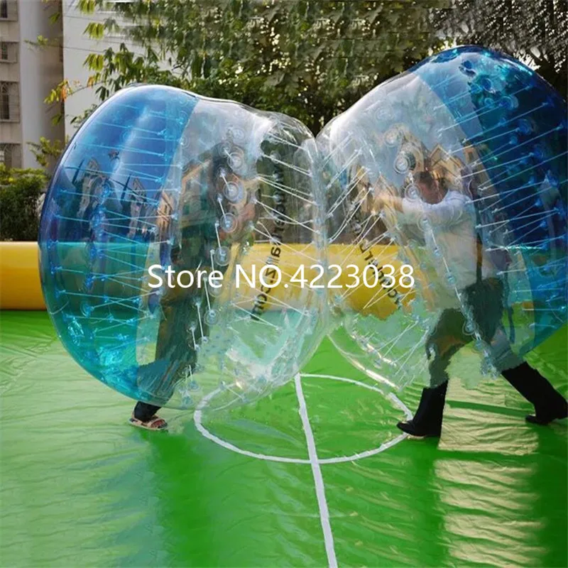 Free Shipping Bumper Ball 0.8mm 1.7m PVC Material Bubble Soccer Ball Blow Up Toy, Inflatable Bumper Bubble Balls