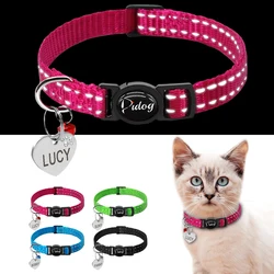 Quick Release Cat Collar Reflective Cat Collars Personalized Puppy Collars for Small Dog Cats Kitten Doggy