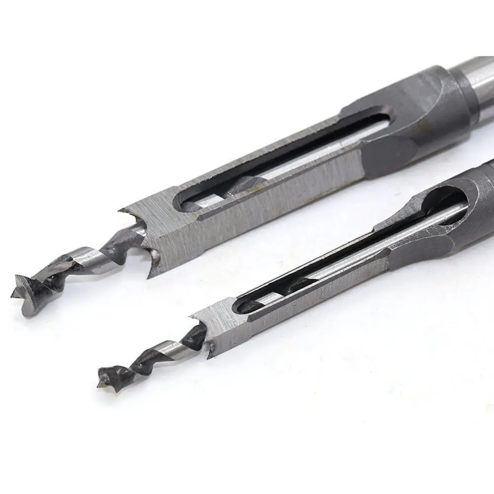 

In stock 4Pcs Woodworking Square Hole Drill Bits Wood Mortising Chisel Set Mortise Chisel Bit Kits Woodworking Hole Saw Sets wit