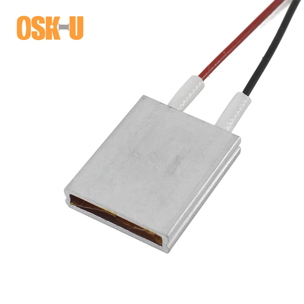OSKIU 35x20x5mm 12V PTC Heating Element 60 Celsius Degree Constant Temperature PTC Heater Plate Wattage 2-4W Heater Element