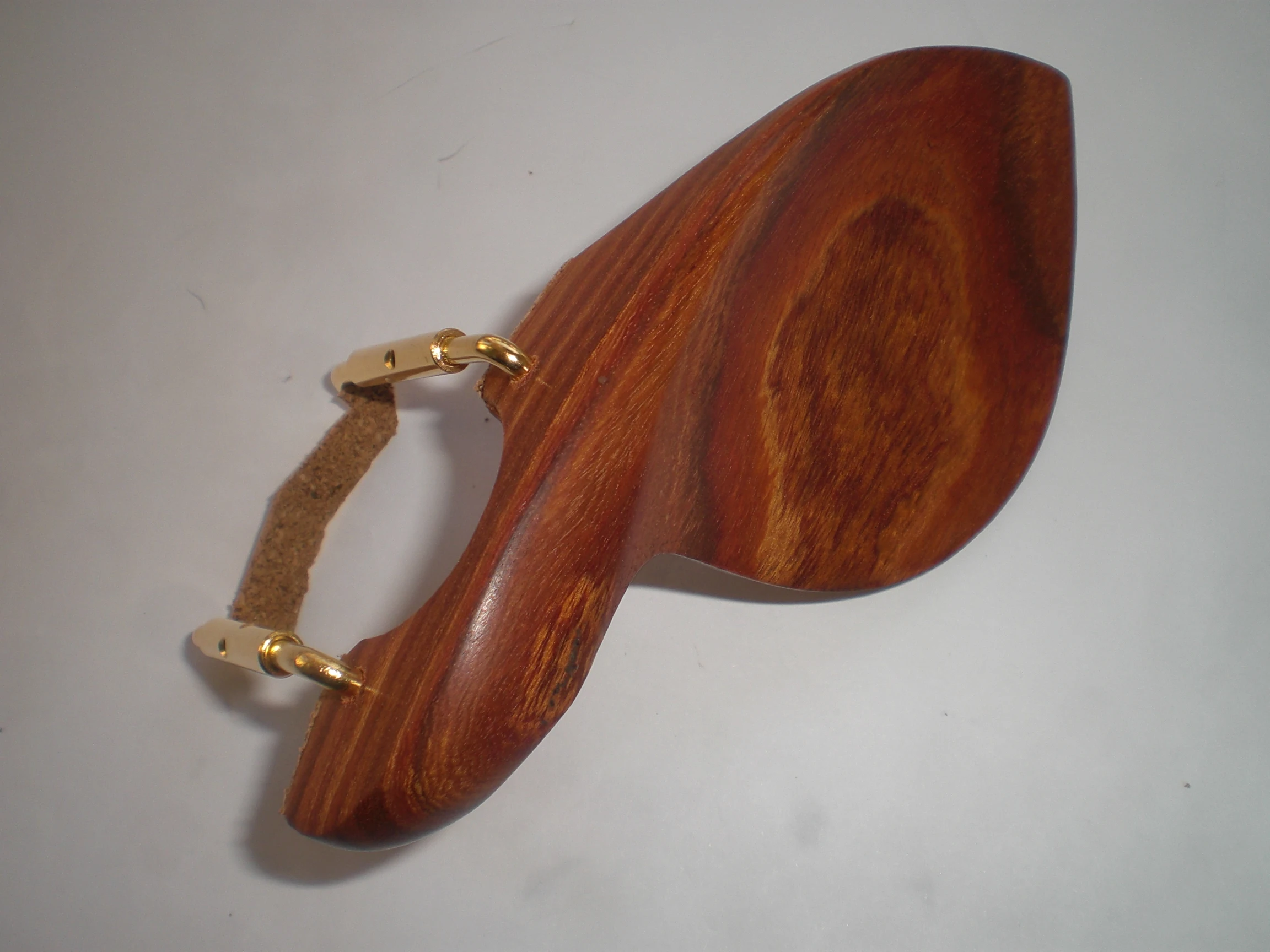 1 PCs Rosewood Violin Chin rest with 1PC Gold Color Clamp all 4/4 with Soft Cork Installed