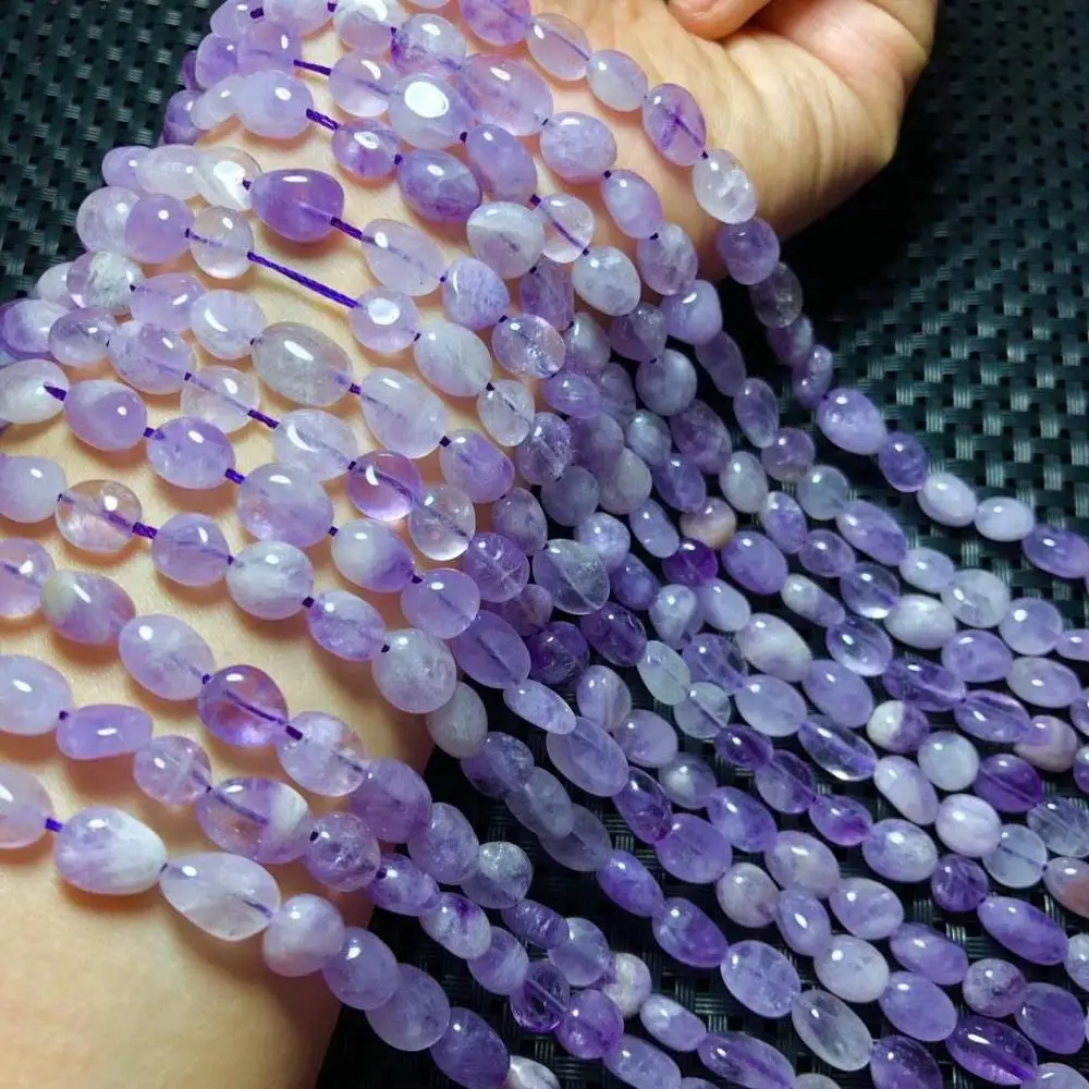 

Irregular Freeform Chip Gravel Beads Natural Stone Amethysts Beads For Jewelry Making 9*7mm Diy Bracelet Necklace Jewelry