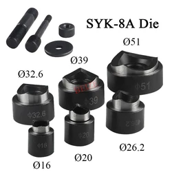 16-51mm Hydraulic Hole Punch Dies 16mm 20mm 26.2mm 32.6mm 39mm 51mm for SYK-8/15 and Attached Two Pull Rods