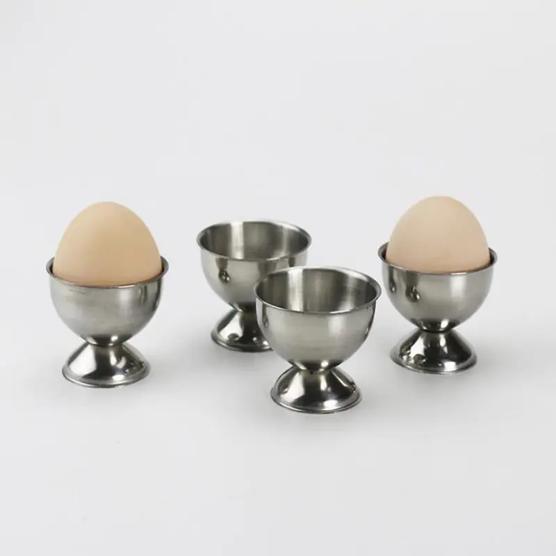 Stainless Steel Soft Boiled Eggs Holder Cups Egg Stand Storage Tray Tabletop Cup Egg Container Kitchen Accessories F20173303