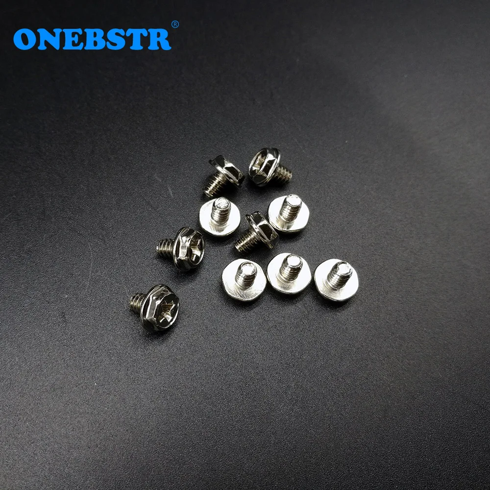 10Pcs/lot #6-32*5 6 8 Computer Case Screws Hexagon With Gasket Desktop Power Supply Screws 3.5 Coarse Tooth