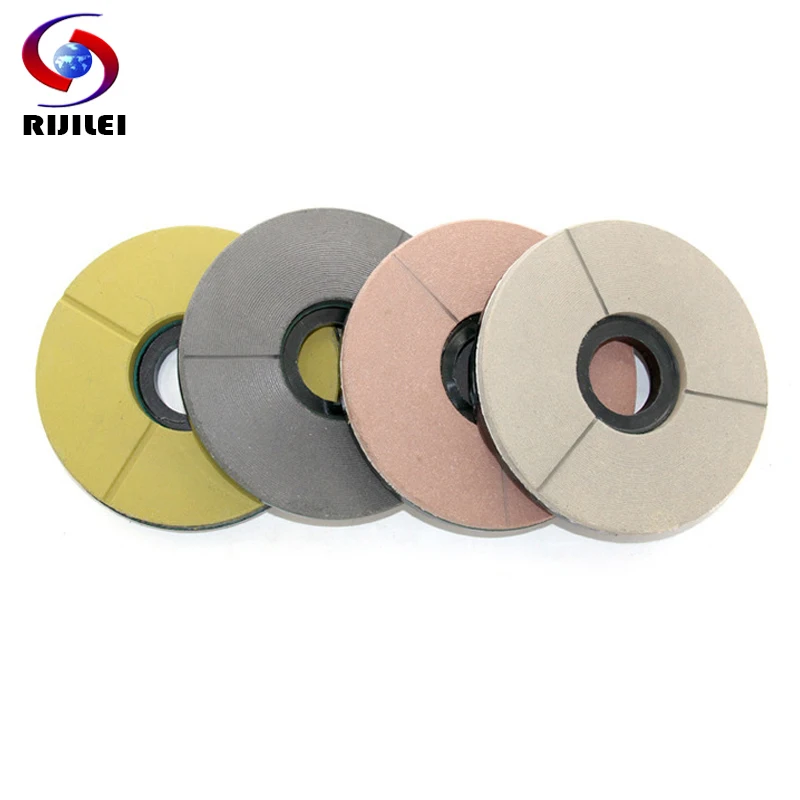 RIJILEI 8inch Diamond Resin Bond Grinding Abrasive Disc For Granite Slab 200mm Diamond Resin Grinding Discs for Marble Polishing