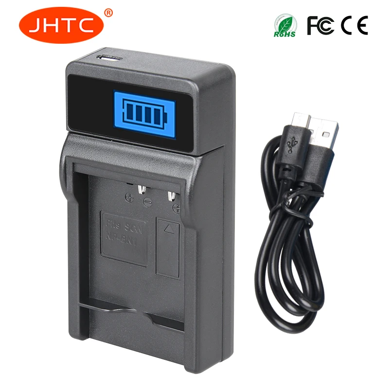 JHTC NP-BN1 NP BN1 LCD USB Battery Charger for Sony Cyber-shot DSC-W510 W520 W530 W550 W560 W570 W580 W610 WX5 WX7