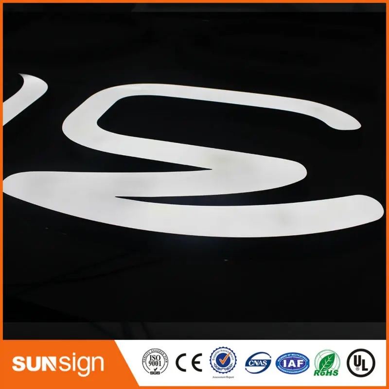 Well design indoor changeable LED embossing acrylic letter sign