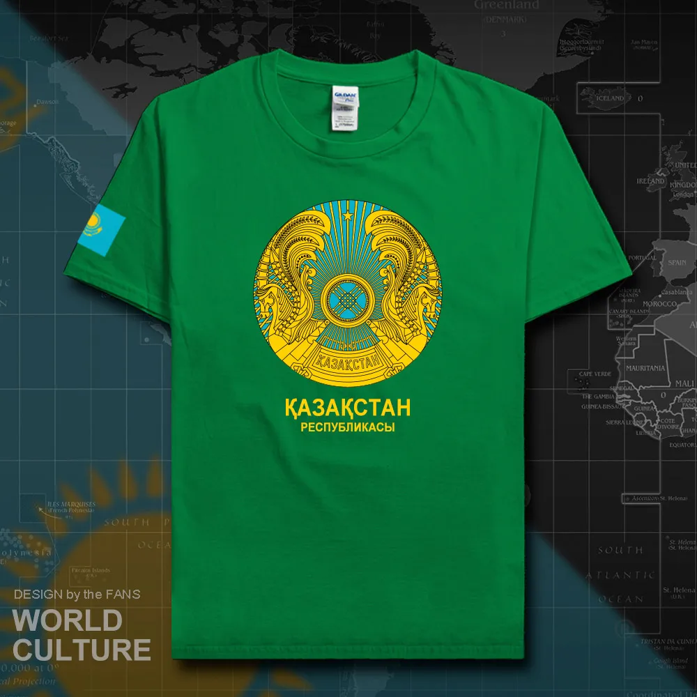 Kazakhstan men t shirt 2018 jerseys nation cotton t-shirt meeting fitness Kazakh clothing tees country flag KZ Kazakhstani 20