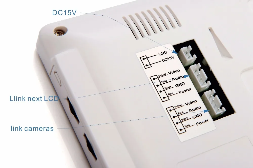 SmartYIBA-visiophone 7 couleurs, 2 moniteurs avec 1 interphone, sonnette pouvant contrôler 2 maisons pour plusieurs appartements