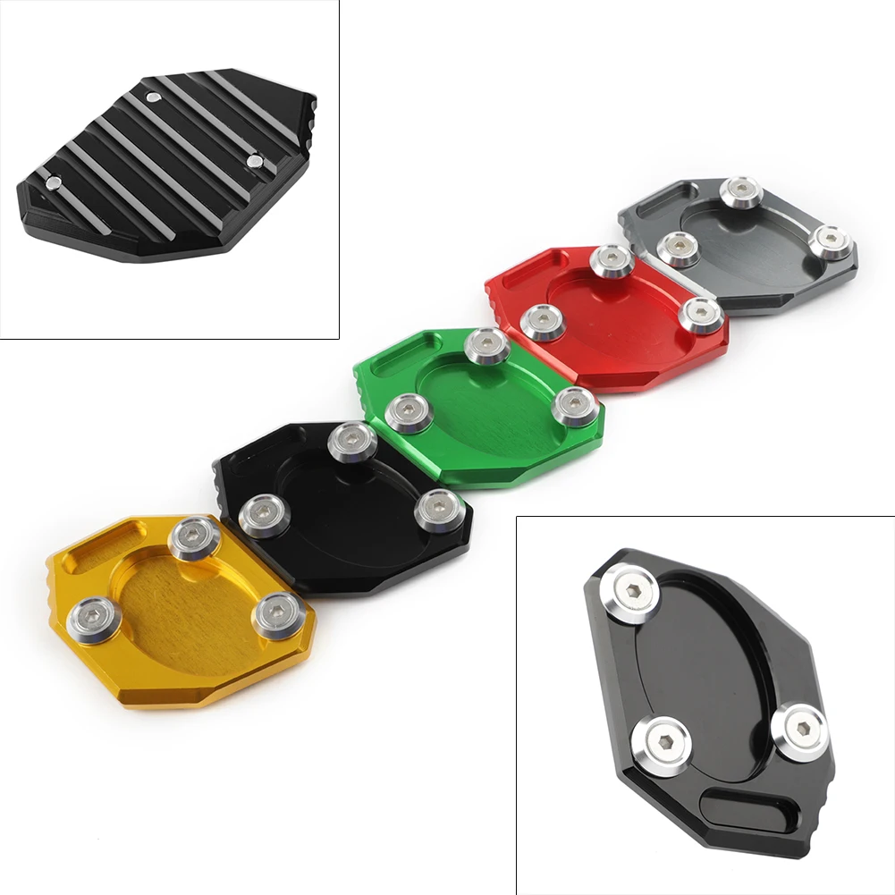 Ninja 250 300R Kickstand Side Stand Extension Plate Pad For Kawasaki Z250 ZX250  EX300 2013 2014 2015 2016 CNC Aluminum