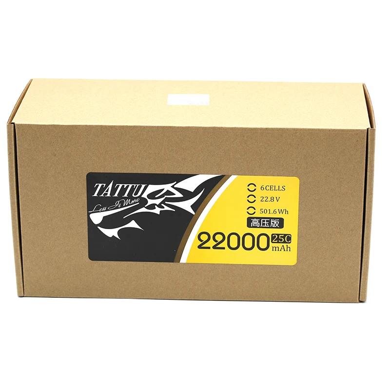 TATTU 22000mAh HV 22.8V 6S LiPO Battery Burst 25C for Big Load Multirotor FPV Drone Hexacopter Octocopter