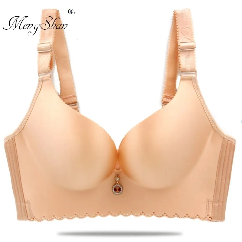 big size bra Smooth ABCDEF Large Code Oversize bra Fatten up and fattened up to 200 kg Sexy bra with thin Cotton cup with steel